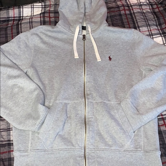 Polo Ralph Lauren Other - Polo Ralph Lauren Zip-Up Heavy Hoodie Grey